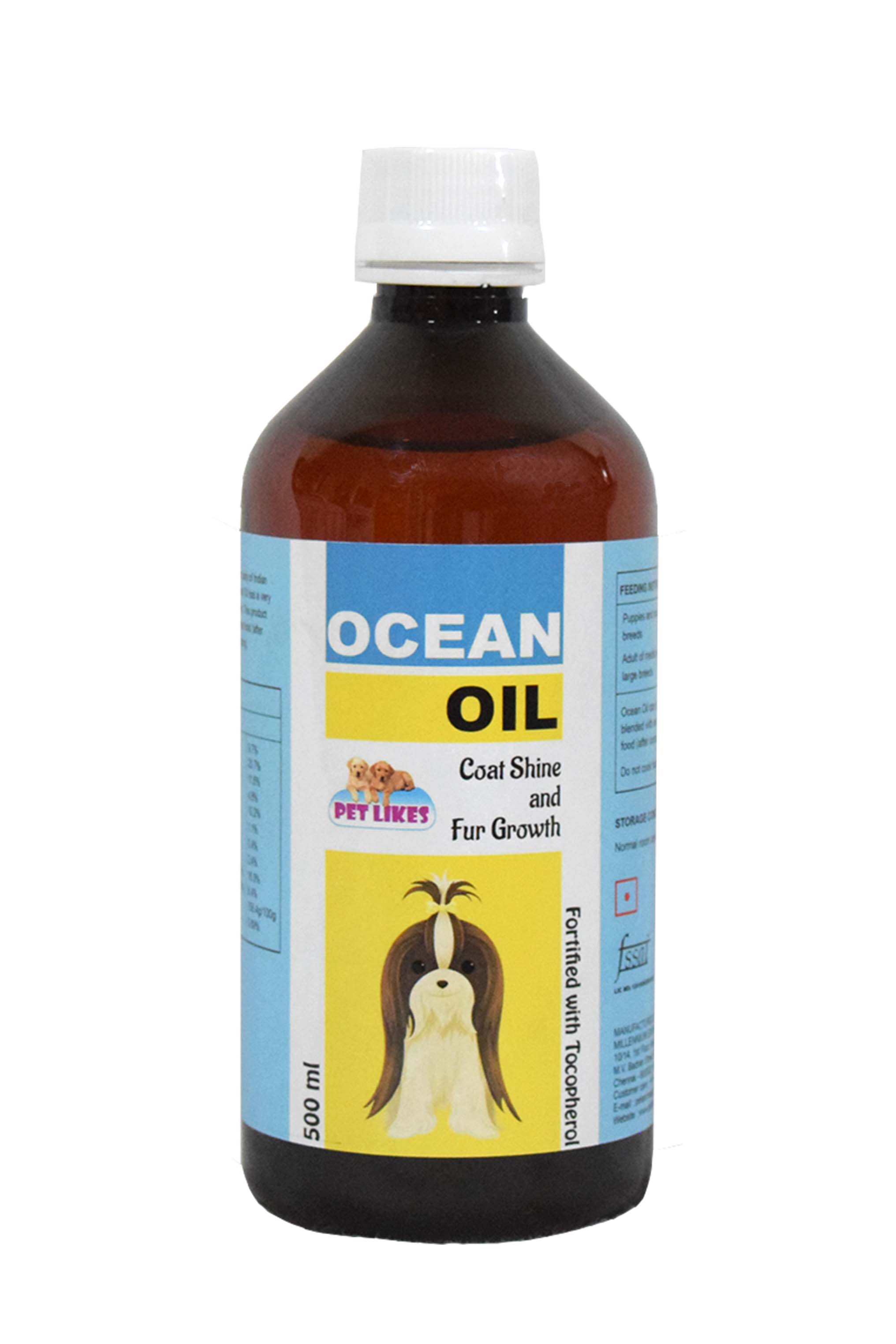 Ocean Oil 500 ml. Fur growth and coat shine for dogs