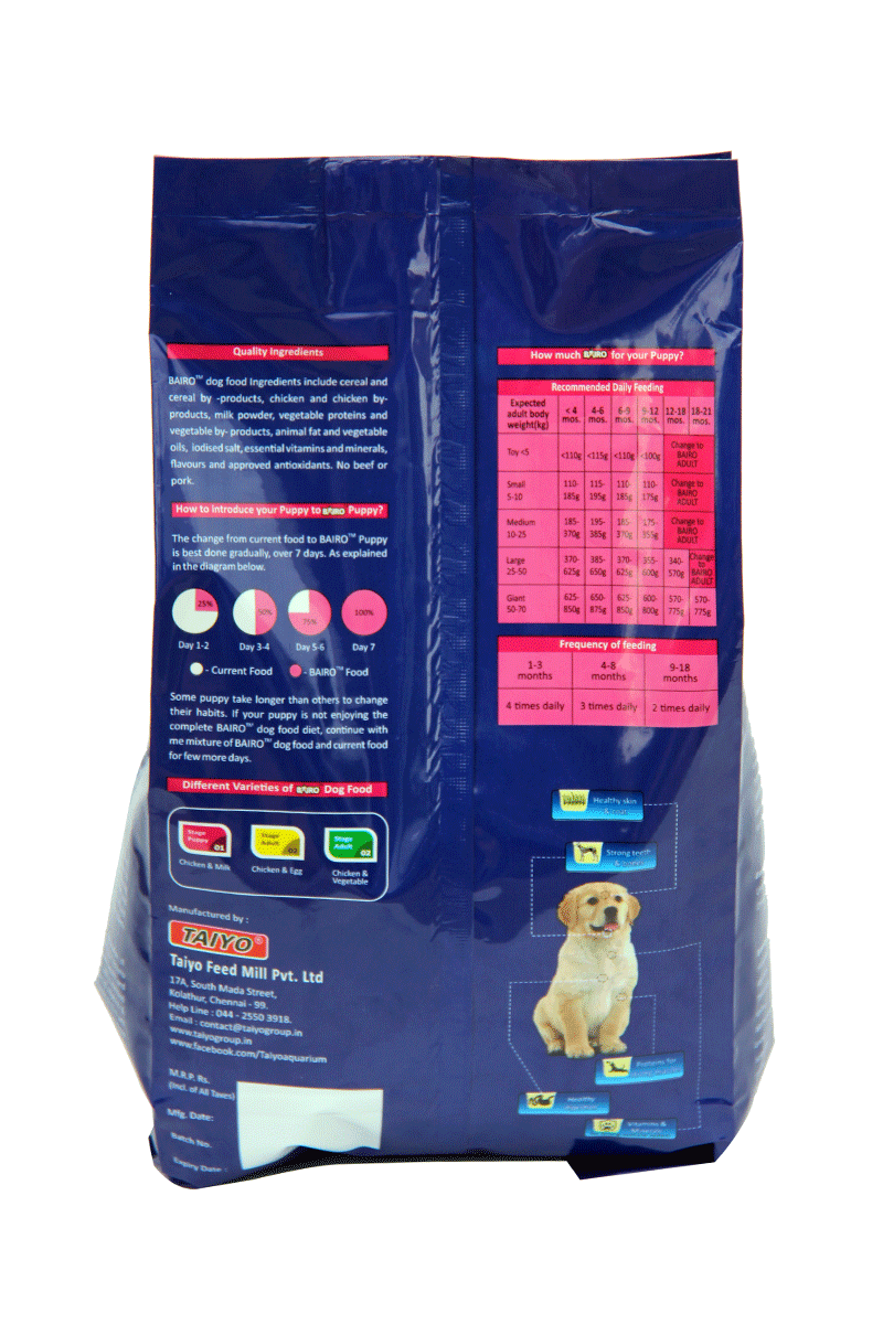 Bairo Chicken And Milk 1 Kg Food For Puppy Dogs Online India Petlikes