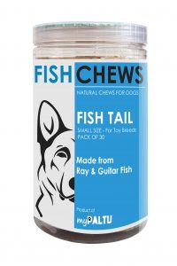 myPALTU Fish Tail Chew. Fish chews for dogs small size (pack of 30)