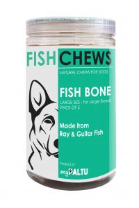 myPALTU Fish Bone Chew. Fish chews for dogs Large size (pack of 5)