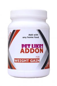 Pet Likes ADD ON Weight Gain. The 3-week weight gain dog food 1kg