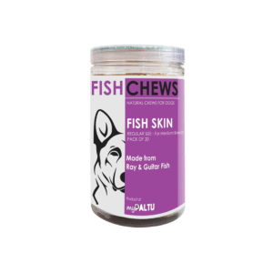 myPALTU Fish Skin Chew. Fish chews for dogs Regular size (pack of 20)