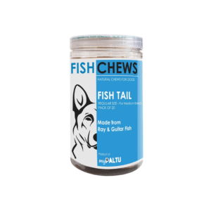 myPALTU Fish Tail Chew. Fish chews for dogs Regular size (pack of 20)