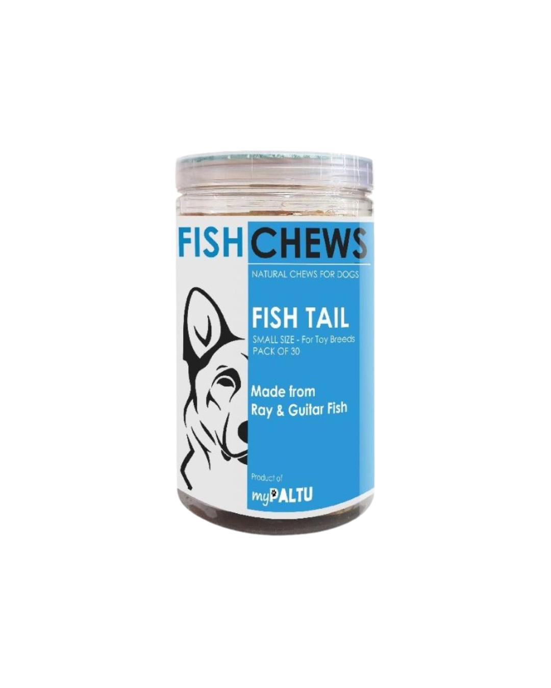 myPALTU Fish Tail Chew. Fish chews for dogs small size (pack of 30)