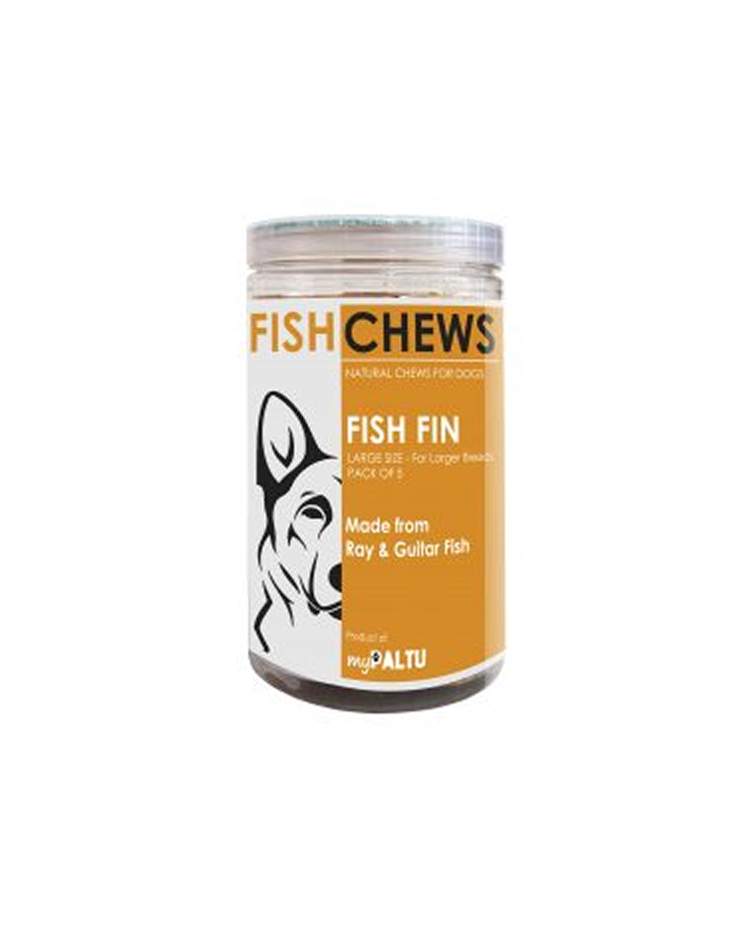 myPALTU Fish Fin Chew. Fish chews for dogs Large Size (pack of 5)